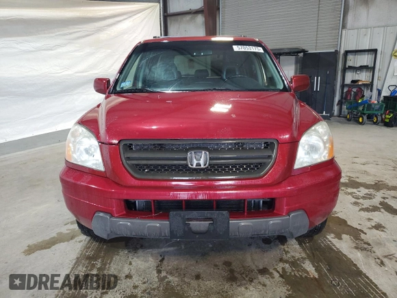 2003 Honda Pilot EX z VIN 2HKYF18693H614665, wystawiony jako Copart lot #57053175 z przebiegiem 291 627 mil mil oraz Czysty tytuł • Clean title. Historia ofert i sprzedaży dostępna na DreamBid. Obrazek 5.