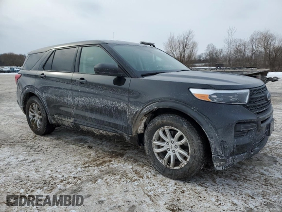 2021 Ford Explorer with VIN 1FMSK7BH6MGA11771, listed as a Copart auction lot 42399355 with 81,567 mi miles and Salvage Title. Bid and sale history available at carsss.com. Image 4.