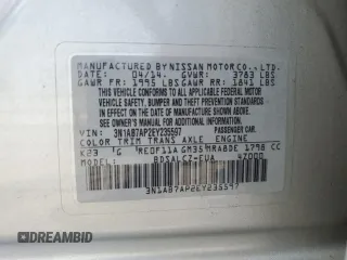 2014 Nissan Sentra SV with VIN 3N1AB7AP2EY235597, listed as a Copart auction lot 60745355 with 173,412 mi miles and Salvage title. Bid and sale history available at DreamBid. Image 13.