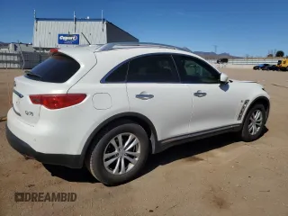 2014 Infiniti QX70 with VIN JN8CS1MW3EM412803, listed as a Copart auction lot 47872215 with 100,717 mi miles and Salvage Title. Bid and sale history available at carsss.com. Image 3.