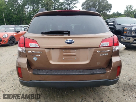2013 Subaru Outback Limited with VIN 4S4BRBKC5D3252005, listed as a Copart auction lot 64206455 with 110,680 mi miles and Salvage title. Bid and sale history available at DreamBid. Image 6.