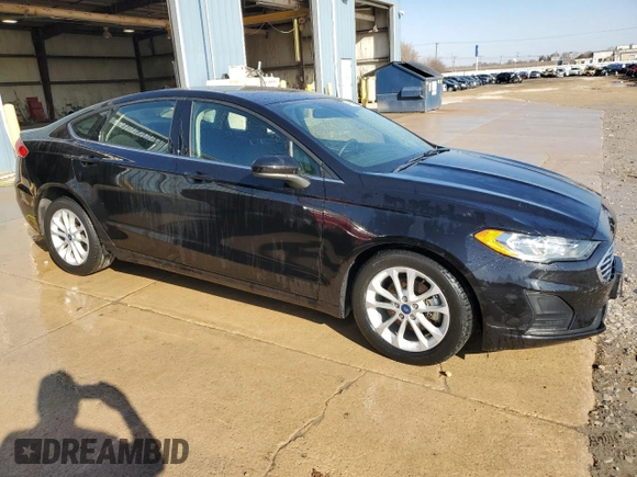 2020 Ford Fusion SE with VIN 3FA6P0HD4LR227506, listed as a Copart auction lot 49100185 with 40,260 mi miles and Salvage Title. Bid and sale history available at carsss.com. Image 4.