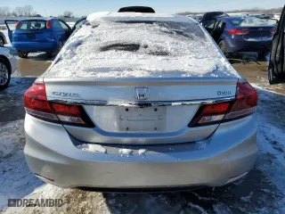 2015 Honda Civic Sedan LX with VIN 19XFB2F56FE035807, listed as a Copart auction lot 41630255 with 194,864 mi miles and Salvage Title. Bid and sale history available at carsss.com. Image 6.