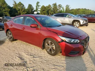 2021 Nissan Sentra SV with VIN 3N1AB8CV2MY220761, listed as a Copart auction lot 61938215 with 88,477 mi miles and Salvage title. Bid and sale history available at DreamBid. Image 4.