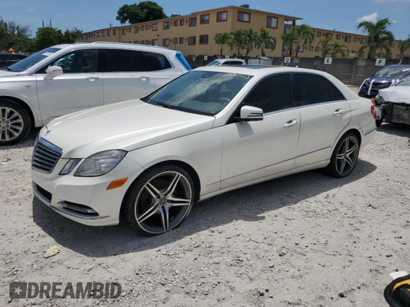 2013 Mercedes-Benz E 350 Luxury with VIN WDDHF2EB5DA704191, listed as a Copart auction lot 58959775 with 105,645 mi miles and Clean title. Bid and sale history available at DreamBid. Image 1.