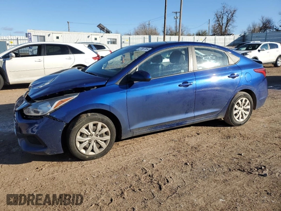 2020 Hyundai Accent SE with VIN 3KPC24A63LE121523, listed as a Copart auction lot 37807554 with 80,317 mi miles. Bid and sale history available at carsss.com. Image 1.