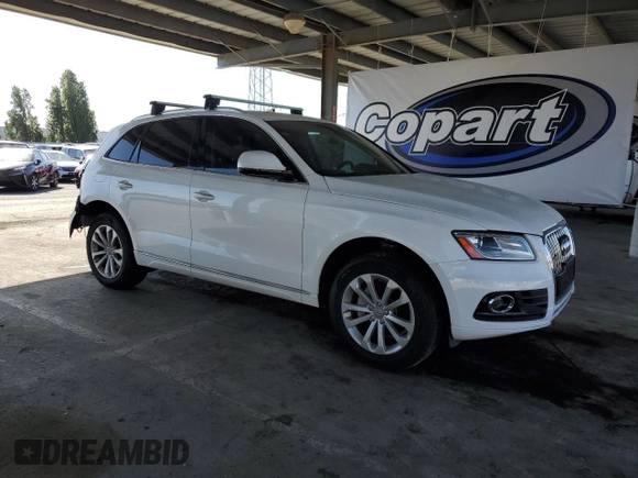 2016 Audi Q5 Premium with VIN WA1C2AFP5GA075146, listed as a Copart auction lot 55075805 with 67,622 mi miles and Salvage title. Bid and sale history available at DreamBid. Image 4.