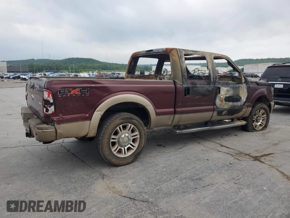 2011 Ford F-250 XL with VIN 1FT7W2BT9BEA05865, listed as a Copart auction lot 57261495 with Not provided miles and Non repairable. Bid and sale history available at DreamBid. Image 3.