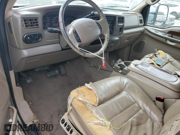 2000 Ford Excursion Limited с VIN 1FMNU43S0YED45957, выставлен на аукционе Copart как лот 54367875 с пробегом 155 863 миль миль и Чистый • Clean title. История ставок и продаж доступна на DreamBid. Изображение 8.
