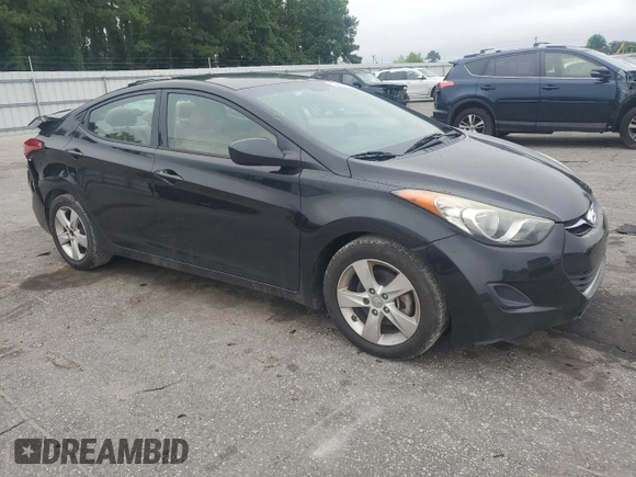 2013 Hyundai Elantra GLS with VIN 5NPDH4AEXDH306997, listed as a Copart auction lot 63436235 with 161,007 mi miles and Salvage title. Bid and sale history available at DreamBid. Image 4.
