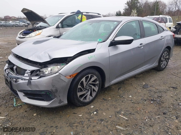 2017 Honda Civic Sedan EX with VIN 19XFC2F7XHE019790, listed as a IAAI auction lot 41862622 with 1 mi miles. Bid and sale history available at carsss.com. Image 16.