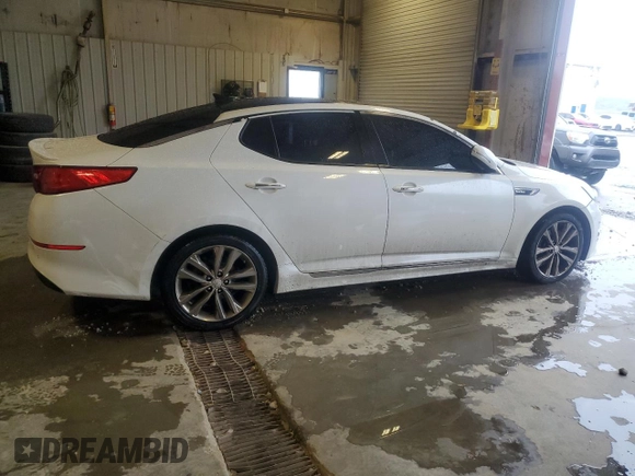 2015 Kia Optima SX Turbo with VIN 5XXGR4A6XFG443245, listed as a Copart auction lot 50758995 with 171,535 mi miles and Salvage Title. Bid and sale history available at carsss.com. Image 3.