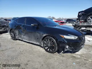 2023 Nissan Maxima SR with VIN 1N4AA6EV1PC505472, listed as a Copart auction lot 46052345 with 19,117 mi miles and Salvage Title. Bid and sale history available at carsss.com. Image 4.
