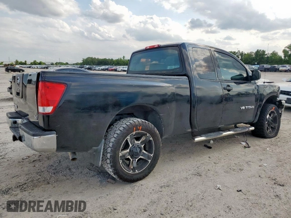 2008 Nissan Titan XE with VIN 1N6BA06A08N310084, listed as a Copart auction lot 58950565 with 208,055 mi miles and Salvage title. Bid and sale history available at DreamBid. Image 3.