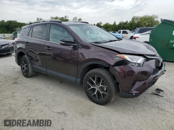 2018 Toyota RAV4 SE with VIN 2T3NFREV8JW444933, listed as a Copart auction lot 55832085 with 75,445 mi miles and Salvage title. Bid and sale history available at DreamBid. Image 4.