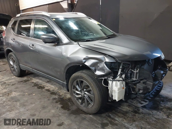 2016 Nissan Rogue SV with VIN KNMAT2MV1GP683440, listed as a IAAI auction lot 40781500 with 122,848 mi miles and . Bid and sale history available at carsss.com. Image 1.
