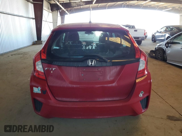 2015 Honda Fit LX with VIN 3HGGK5H56FM723672, listed as a Copart auction lot 50363725 with 94,298 mi miles and Salvage title. Bid and sale history available at DreamBid. Image 6.