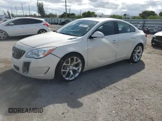 2015 Buick Regal GS with VIN 2G4GT5GX5F9227748, listed as a Copart auction lot 75596174 with 18,204 mi miles and Salvage Title. Bid and sale history available at carsss.com. Image 1.