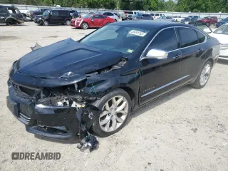 2019 Chevrolet Impala Premier with VIN 1G1105S34KU132823, listed as a Copart auction lot 55491255 with 107,126 mi miles and Salvage title. Bid and sale history available at DreamBid. Image 1.