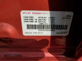 2010 Mitsubishi Lancer ES with VIN JA32U2FU9AU608899, listed as a Copart auction lot 74668094 with 337,852 mi miles and Clean Title. Bid and sale history available at DreamBid. Image 12.