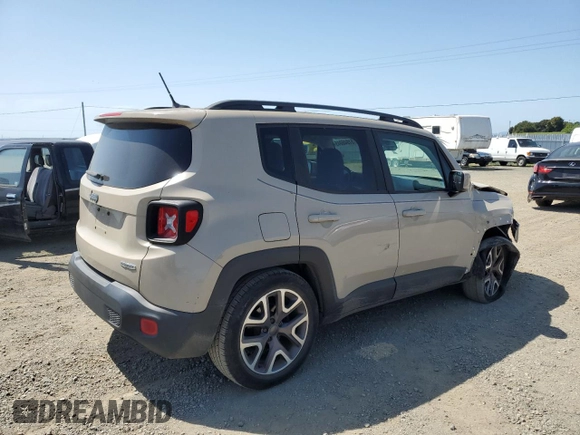 2015 Jeep Renegade Latitude with VIN ZACCJABT3FPB97255, listed as a Copart auction lot 51946045 with 49,645 mi miles and Salvage Title. Bid and sale history available at carsss.com. Image 3.