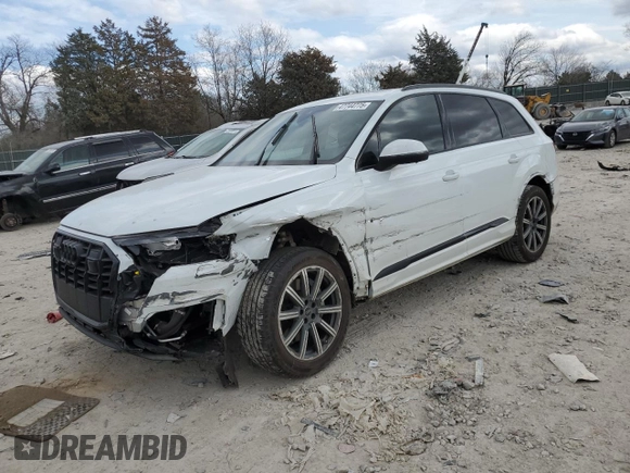 2022 Audi Q7 Premium Plus with VIN WA1LJBF73ND016522, listed as a Copart auction lot 47744775 with 42,778 mi miles and Salvage title. Bid and sale history available at DreamBid. Image 1.