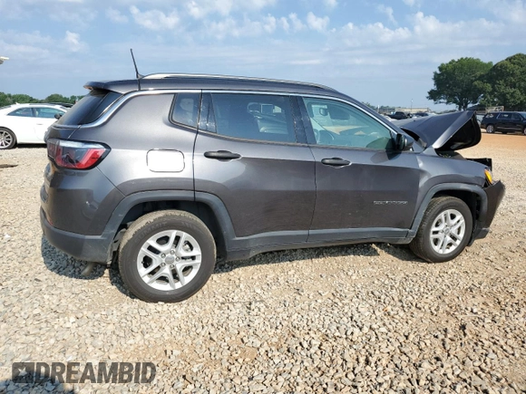 2020 Jeep Compass Sport with VIN 3C4NJCAB6LT253304, listed as a Copart auction lot 63483895 with 55,051 mi miles and Salvage title. Bid and sale history available at DreamBid. Image 3.