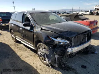2013 Infiniti JX35 with VIN 5N1AL0MM8DC352848, listed as a Copart auction lot 70524754 with 0 mi miles and Salvage Title. Bid and sale history available at carsss.com. Image 4.