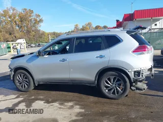 2016 Nissan Rogue SV with VIN KNMAT2MV6GP733975, listed as a IAAI auction lot 40775934 with 68,718 mi miles and . Bid and sale history available at DreamBid. Image 15.