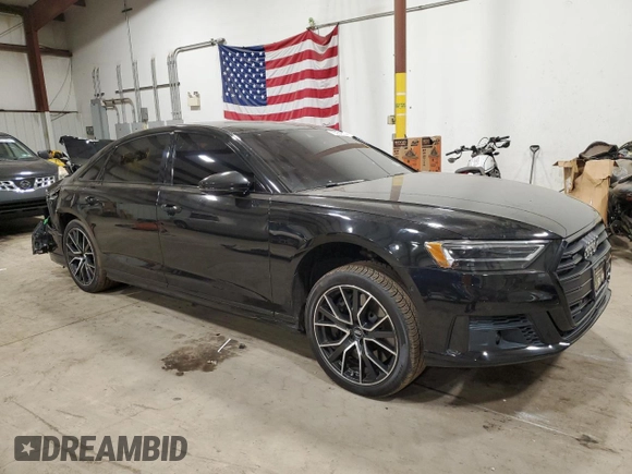 2020 Audi A8 L with VIN WAU8EAF80LN003136, listed as a Copart auction lot 75934923 with 28,331 mi miles. Bid and sale history available at carsss.com. Image 4.
