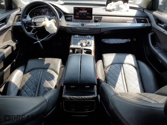 2017 Audi A8 with VIN WAUJ4AFD2HN001445, listed as a Copart auction lot 60271945 with 27,273 mi miles and Salvage title. Bid and sale history available at DreamBid. Image 8.