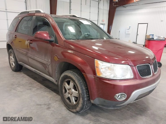 2008 Pontiac Torrent with VIN 2CKDL33F686001031, listed as a IAAI auction lot 41893938 with 198709 miles. Bid and sale history available at carsss.com. Image 1.