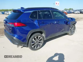 2022 Toyota Corolla Cross XLE with VIN 7MUDAAAG8NV027585, listed as a IAAI auction lot 41781177 with 36,841 mi miles and . Bid and sale history available at DreamBid. Image 4.