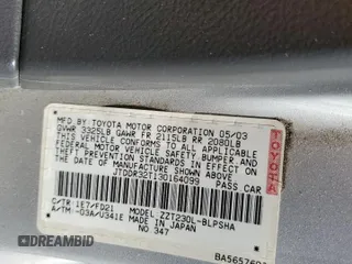 2003 Toyota Celica GT with VIN JTDDR32T130164099, listed as a Copart auction lot 77907374 with 73,950 mi miles and Salvage Title. Bid and sale history available at carsss.com. Image 13.
