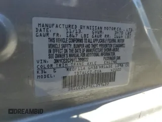 2014 Nissan Note S Plus с VIN 3N1CE2CP9EL399622, выставлен на аукционе Copart как лот 59783585 с пробегом 109 628 миль миль и Чистый • Clean title. История ставок и продаж доступна на DreamBid. Изображение 12.