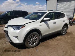 2017 Toyota RAV4 Hybrid Limited with VIN JTMDJREV5HD124597, listed as a Copart auction lot 52014275 with 32,136 mi miles and Salvage Title. Bid and sale history available at carsss.com. Image 1.