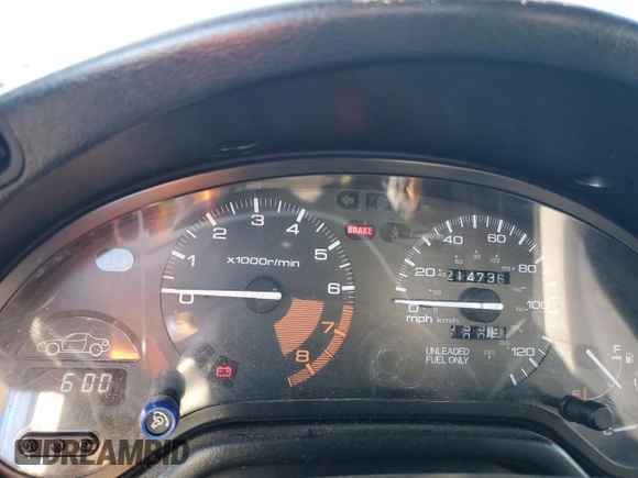 1994 Honda del Sol S with VIN JHMEG1142RS000753, listed as a Copart auction lot 80063034 with 214,736 mi miles and Salvage Title. Bid and sale history available at carsss.com. Image 9.