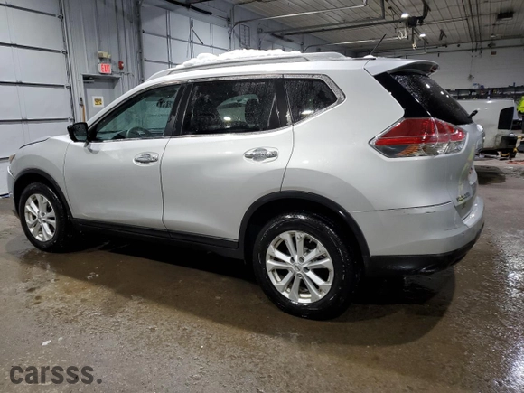 2015 Nissan Rogue SL with VIN 5N1AT2MV6FC841093, listed as a Copart auction lot 44702255 with 73,512 mi miles and Salvage Title. Bid and sale history available at carsss.com. Image 2.