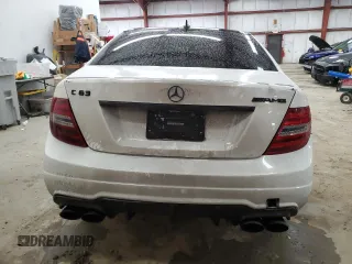 2010 Mercedes-Benz C 63 AMG with VIN WDDGF7HBXAF431638, listed as a Copart auction lot 44015185 with 112,912 mi miles and Salvage Title. Bid and sale history available at carsss.com. Image 6.