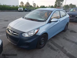 2012 Hyundai Accent GLS with VIN KMHCT4AE1CU201372, listed as a IAAI auction lot 42096676 with 83,254 mi miles. Bid and sale history available at carsss.com. Image 2.
