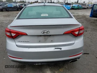 2017 Hyundai Sonata 2.4L with VIN 5NPE24AF2HH501576, listed as a Copart auction lot 49324005 with 163,048 mi miles and Salvage Title. Bid and sale history available at carsss.com. Image 6.