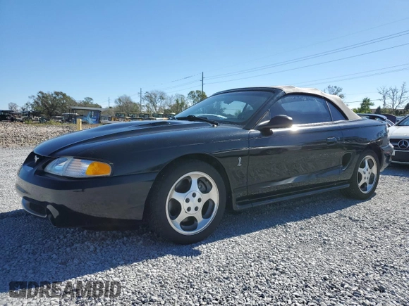 1996 Ford Mustang Cobra with VIN 1FALP46V6TF230703, listed as a Copart auction lot 81772064 with 33,428 mi miles and Non repairable. Bid and sale history available at DreamBid. Image 1.