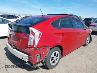 2013 Toyota Prius One with VIN JTDKN3DU1D1638010, listed as a IAAI auction lot 41599746 with 1 mi miles. Bid and sale history available at carsss.com. Image 4.