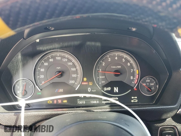 2018 BMW M3 with VIN WBS8M9C54J5J79224, listed as a Copart auction lot 49957215 with 73,015 mi miles and Salvage Title. Bid and sale history available at carsss.com. Image 9.
