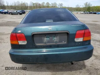 1998 Honda Civic LX with VIN 2HGEJ6675WH613506, listed as a Copart auction lot 54968535 with 196,756 mi miles and Salvage Title. Bid and sale history available at DreamBid. Image 6.
