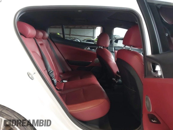2019 Kia Stinger GT1 with VIN KNAE45LC4K6045047, listed as a IAAI auction lot 41489423 with 75,845 mi miles and . Bid and sale history available at DreamBid. Image 8.