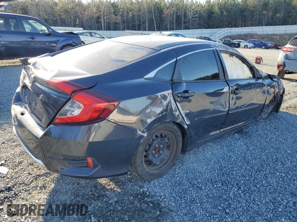 2019 Honda Civic LX with VIN 2HGFC2F62KH600818, listed as a Copart auction lot 50162865 with Not Provided miles and Salvage Title. Bid and sale history available at DreamBid. Image 3.