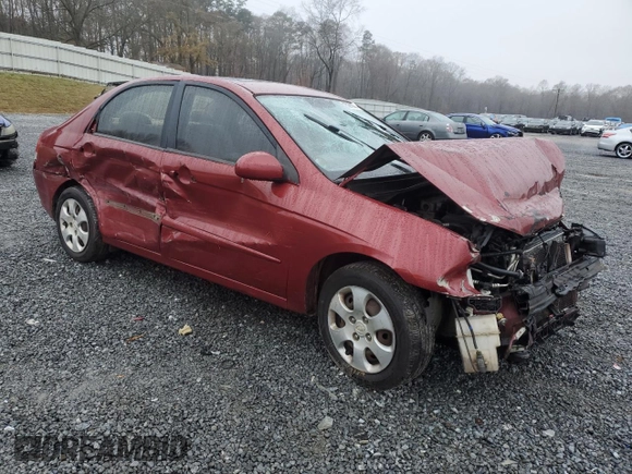 2009 Kia Spectra SX with VIN KNAFE221895648213, listed as a Copart auction lot 85082664 with 241,644 mi miles and Salvage Title. Bid and sale history available at carsss.com. Image 4.