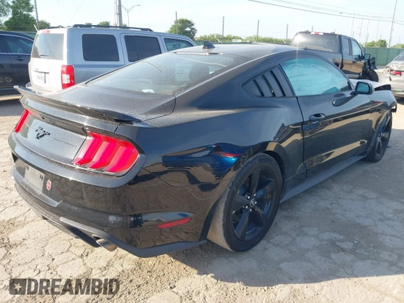 2022 Ford Mustang EcoBoost with VIN 1FA6P8TH3N5122423, listed as a IAAI auction lot 42237547 with 35,216 mi miles and . Bid and sale history available at DreamBid. Image 4.