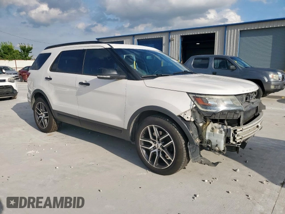 2016 Ford Explorer Sport with VIN 1FM5K8GT3GGC63546, listed as a Copart auction lot 60550855 with 161,346 mi miles and Salvage title. Bid and sale history available at DreamBid. Image 4.